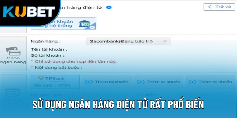 Sử dụng ngân hàng điện tử rất phổ biến